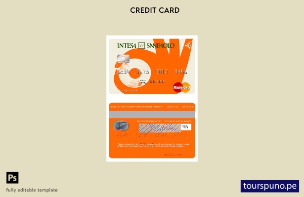 lista para imprimir plantilla de tarjeta mastercard de Albania Intesa Sanpaolo B